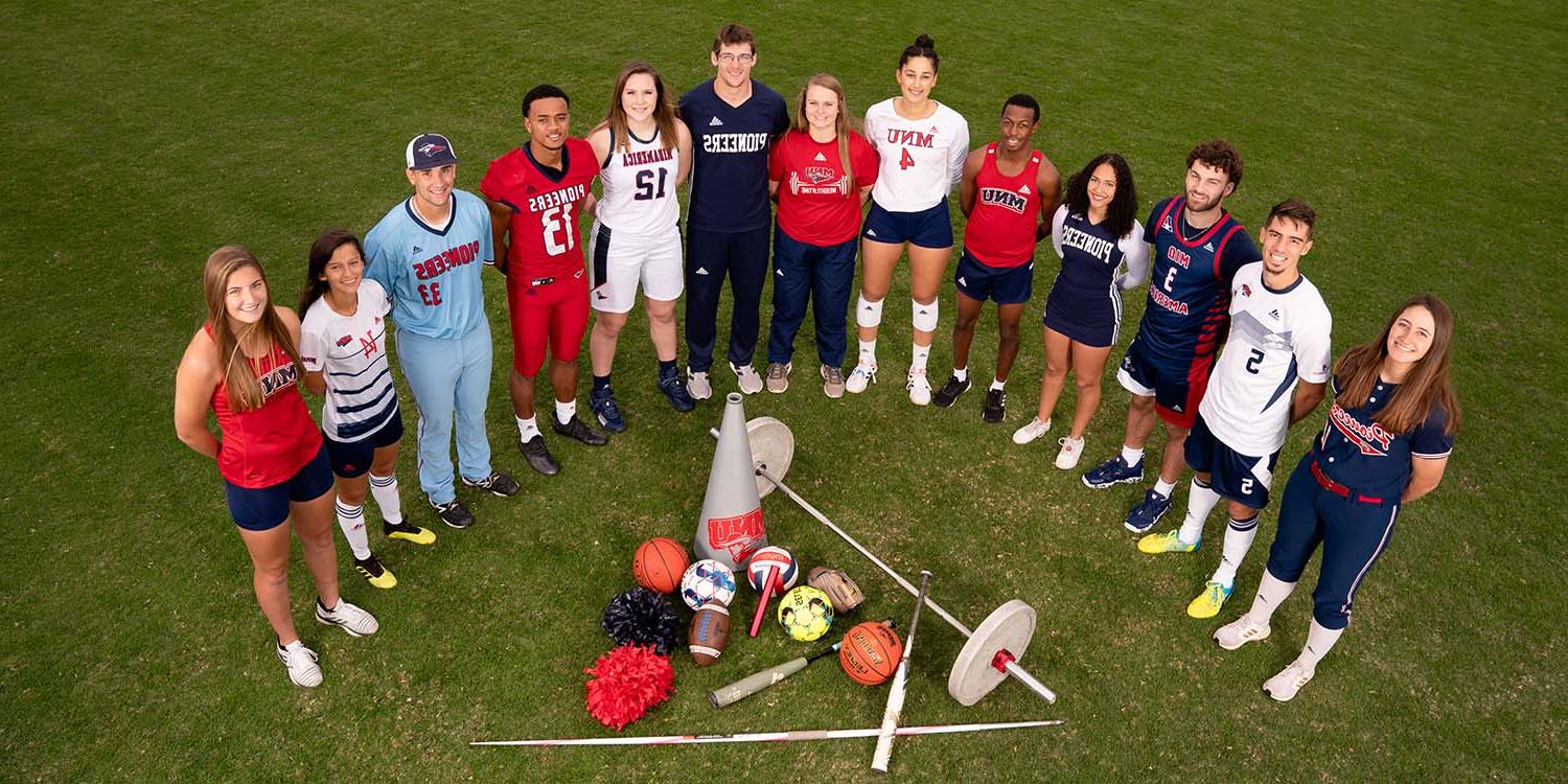 Athletes representing all MNU sports in spring 2022