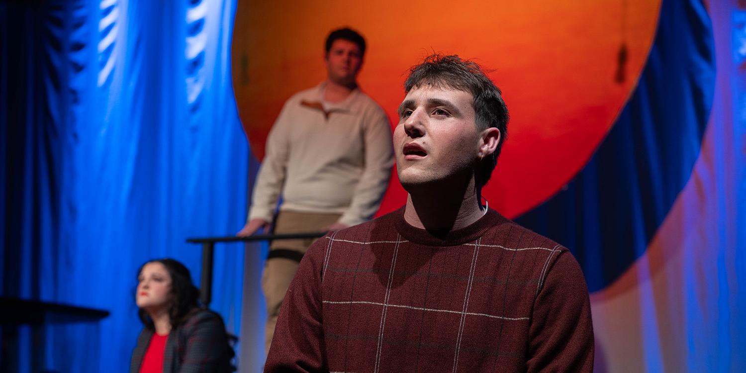 Bryson Kendall performs at MNU's productions of Songs for a New World